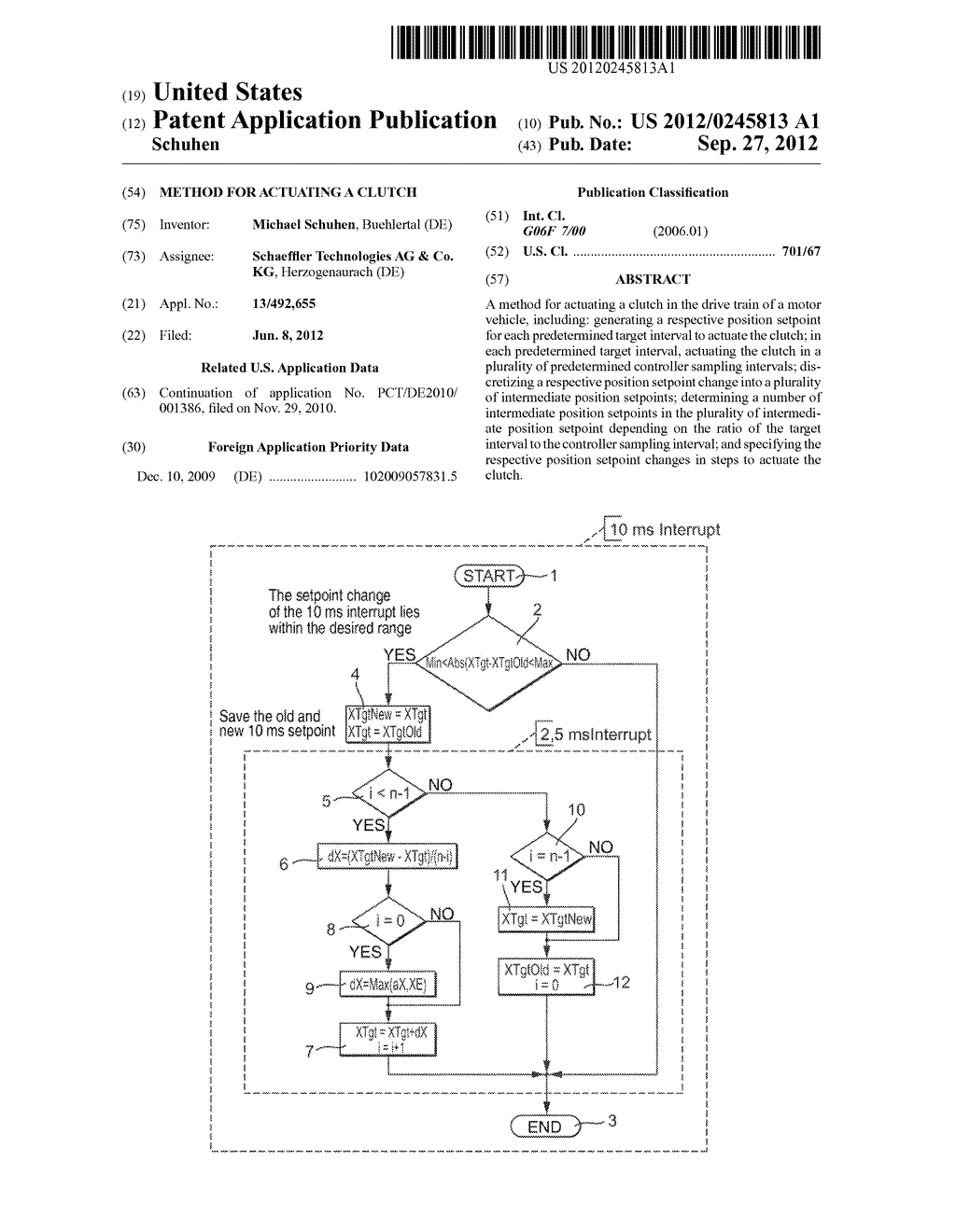 METHOD FOR ACTUATING A CLUTCH - diagram, schematic, and image 01