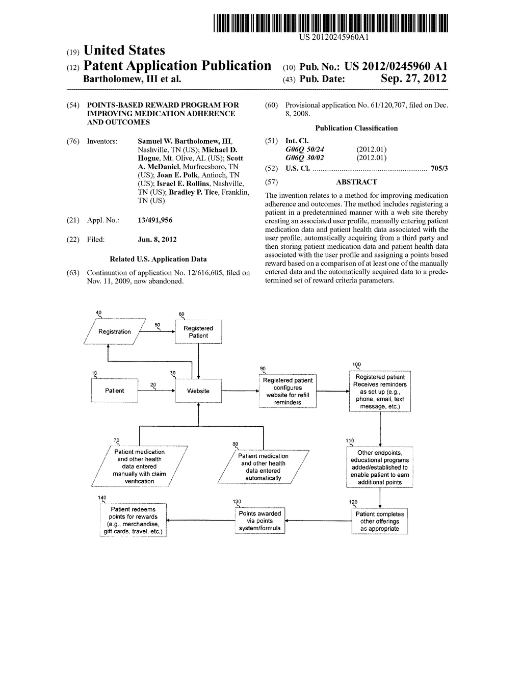 Points-Based Reward Program For Improving Medication Adherence and     Outcomes - diagram, schematic, and image 01