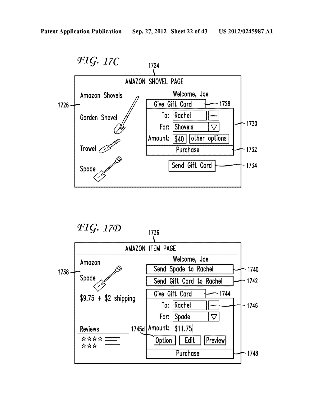 SYSTEM AND METHOD FOR PROCESSING GIFT CARDS VIA SOCIAL NETWORKS - diagram, schematic, and image 23