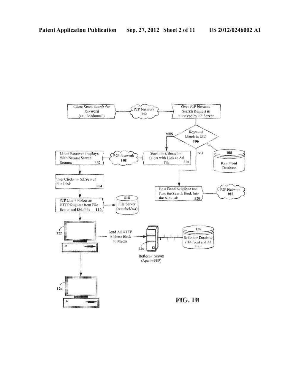 MEDIA ADVERTISING OVER PEER-TO-PEER NETWORKS - diagram, schematic, and image 03