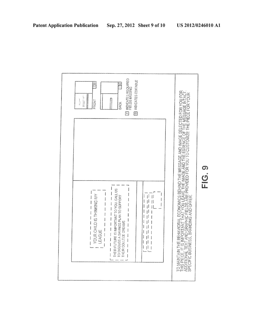 METHOD AND SYSTEM FOR CREATING TARGETED ADVERTISING UTILIZING BEHAVIORAL     ECONOMICS MARKETING EXPERTS - diagram, schematic, and image 10