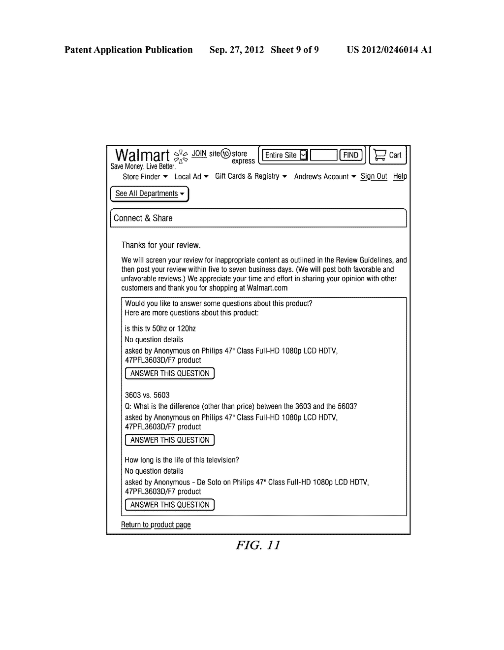 METHOD AND SYSTEM FOR PROMOTING USER GENERATION OF CONTENT - diagram, schematic, and image 10