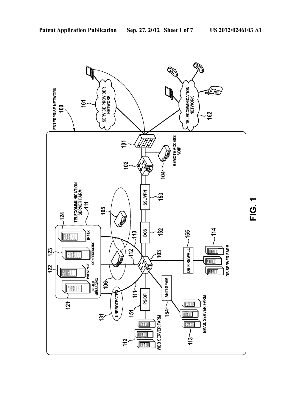 SYSTEM AND METHOD FOR DETECTING SPAM OVER INTERNET TELEPHONY (SPIT) IN IP     TELECOMMUNICATION SYSTEMS - diagram, schematic, and image 02