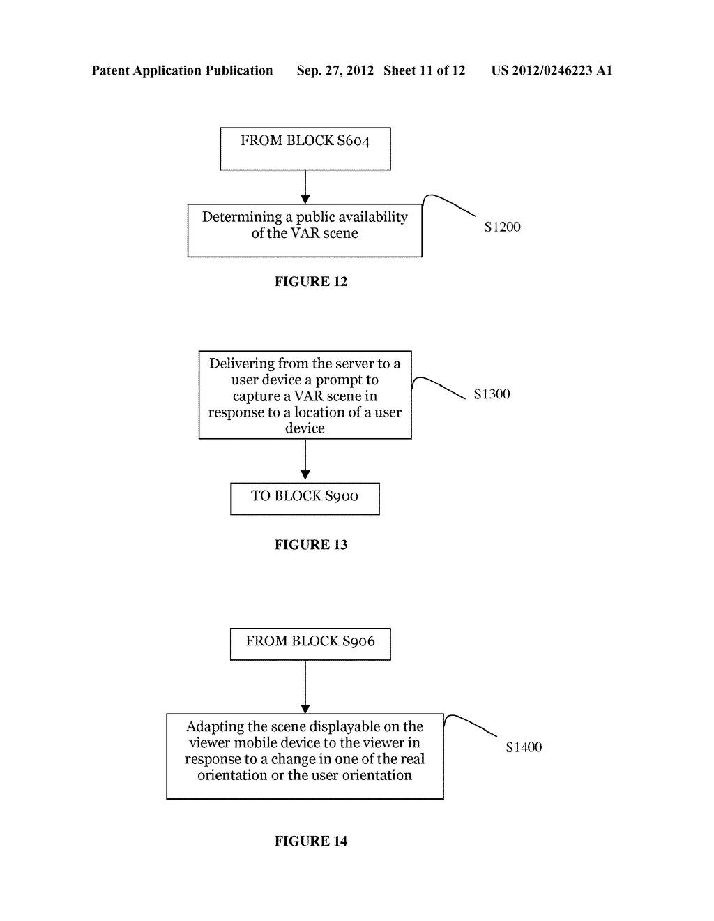 SYSTEM AND METHOD FOR DISTRIBUTING VIRTUAL AND AUGMENTED REALITY SCENES     THROUGH A SOCIAL NETWORK - diagram, schematic, and image 12