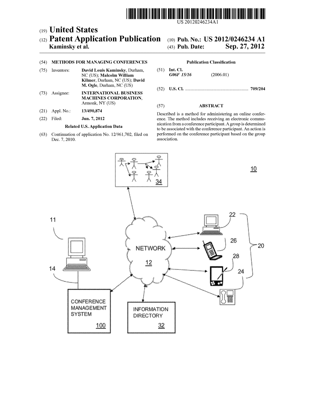 METHODS FOR MANAGING CONFERENCES - diagram, schematic, and image 01