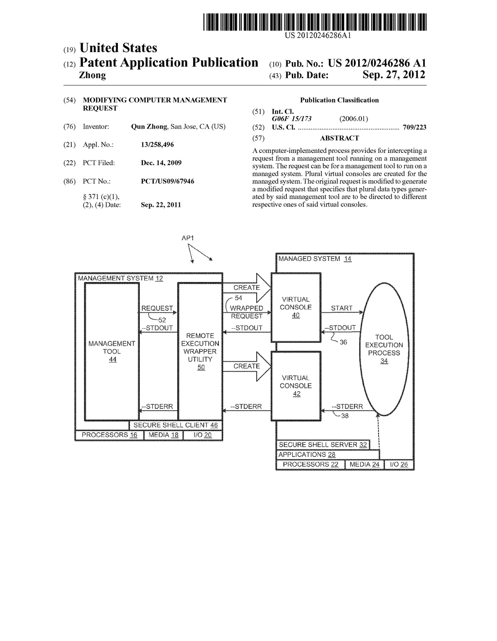 MODIFYING COMPUTER MANAGEMENT REQUEST - diagram, schematic, and image 01