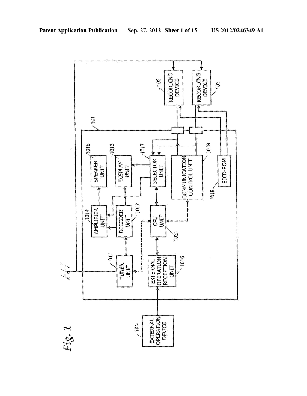 COMMUNICATION CONTROL DEVICE AND COMMUNICATION CONTROL METHOD IN AUDIO     VISUAL DEVICE SYSTEM, AND TELEVISION RECEIVER - diagram, schematic, and image 02