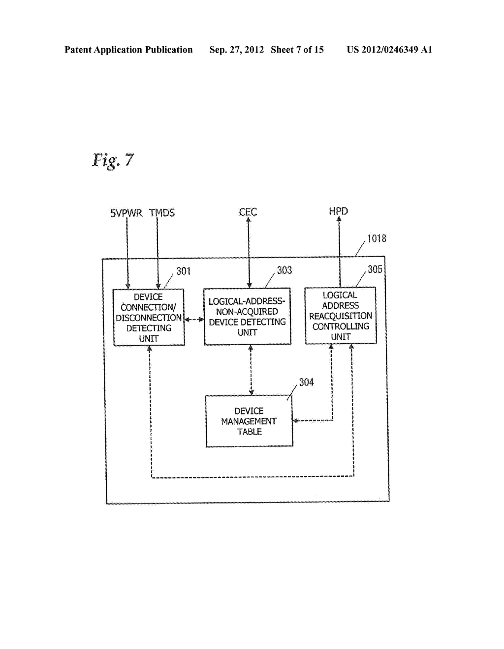 COMMUNICATION CONTROL DEVICE AND COMMUNICATION CONTROL METHOD IN AUDIO     VISUAL DEVICE SYSTEM, AND TELEVISION RECEIVER - diagram, schematic, and image 08