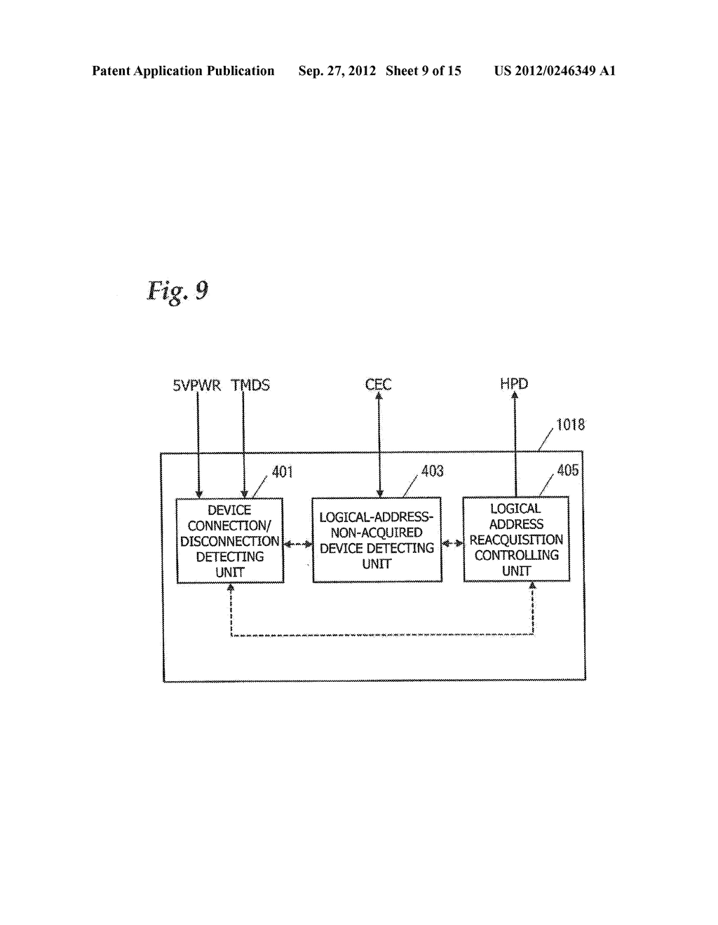 COMMUNICATION CONTROL DEVICE AND COMMUNICATION CONTROL METHOD IN AUDIO     VISUAL DEVICE SYSTEM, AND TELEVISION RECEIVER - diagram, schematic, and image 10