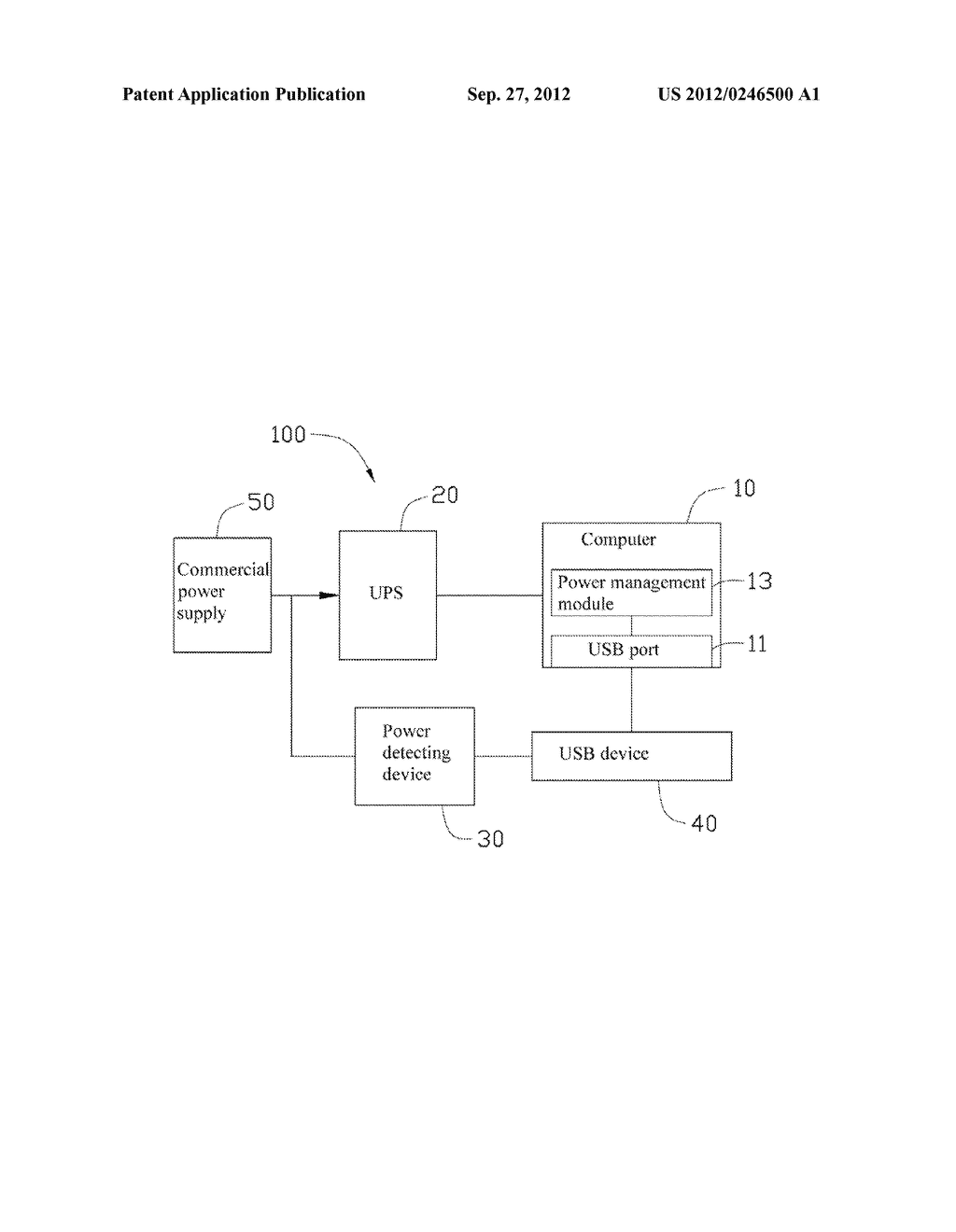 COMPUTER POWER SAVING SYSTEM - diagram, schematic, and image 02