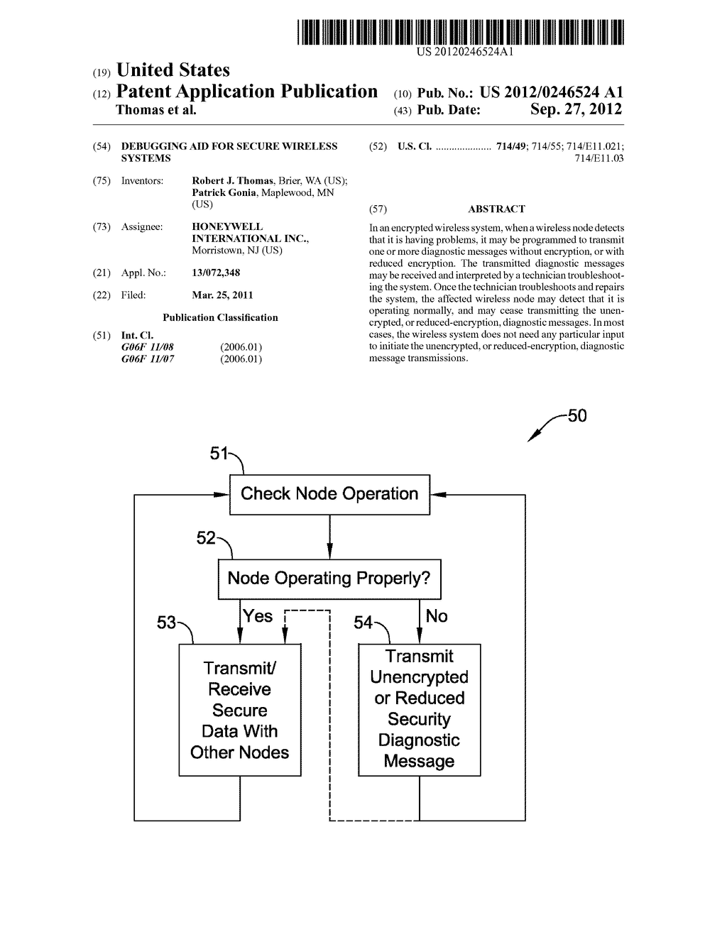 DEBUGGING AID FOR SECURE WIRELESS SYSTEMS - diagram, schematic, and image 01