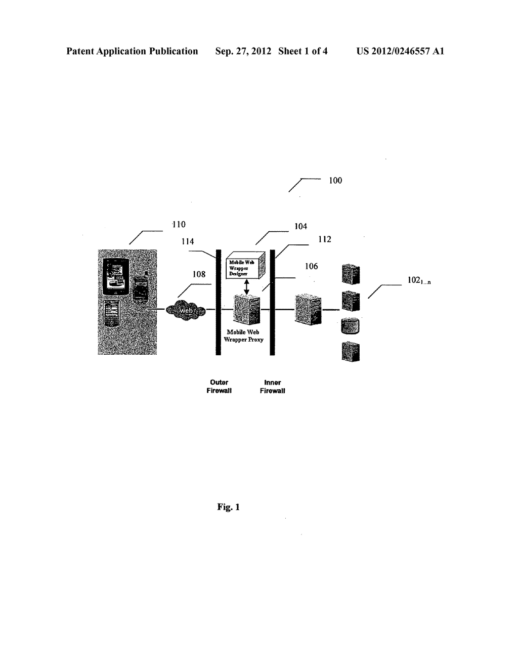 SYSTEM AND METHOD FOR TRANSCODING WEB CONTENT ADAPTABLE TO MULTIPLE CLIENT     DEVICES - diagram, schematic, and image 02