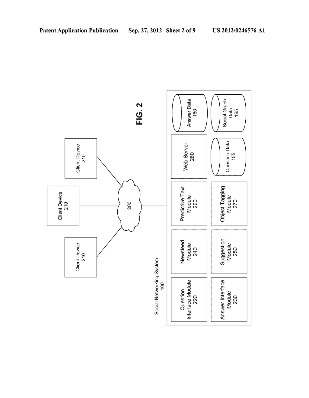 PRESENTING QUESTION AND ANSWER DATA IN A SOCIAL NETWORKING SYSTEM - diagram, schematic, and image 03