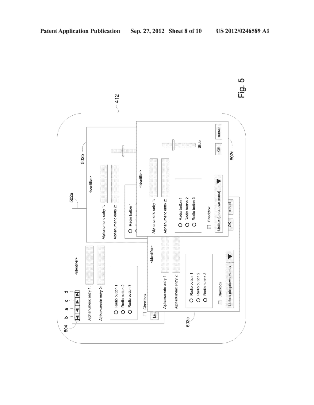 Computer User Interface Having Selectable Historical and Default Values - diagram, schematic, and image 09