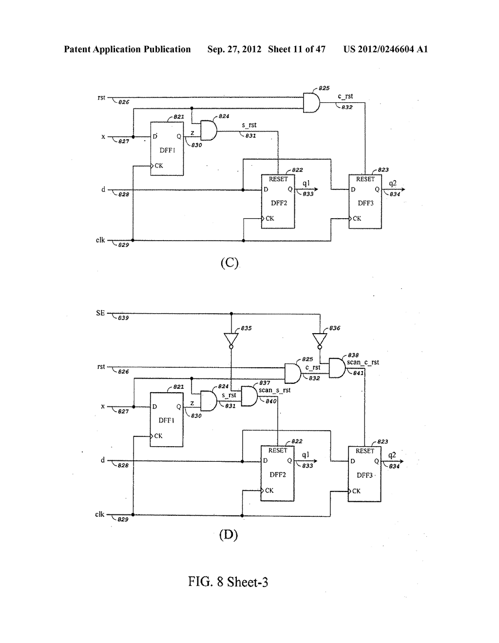 COMPUTER-AIDED DESIGN SYSTEM TO AUTOMATE SCAN SYNTHESIS AT     REGISTER-TRANSFER LEVEL - diagram, schematic, and image 12