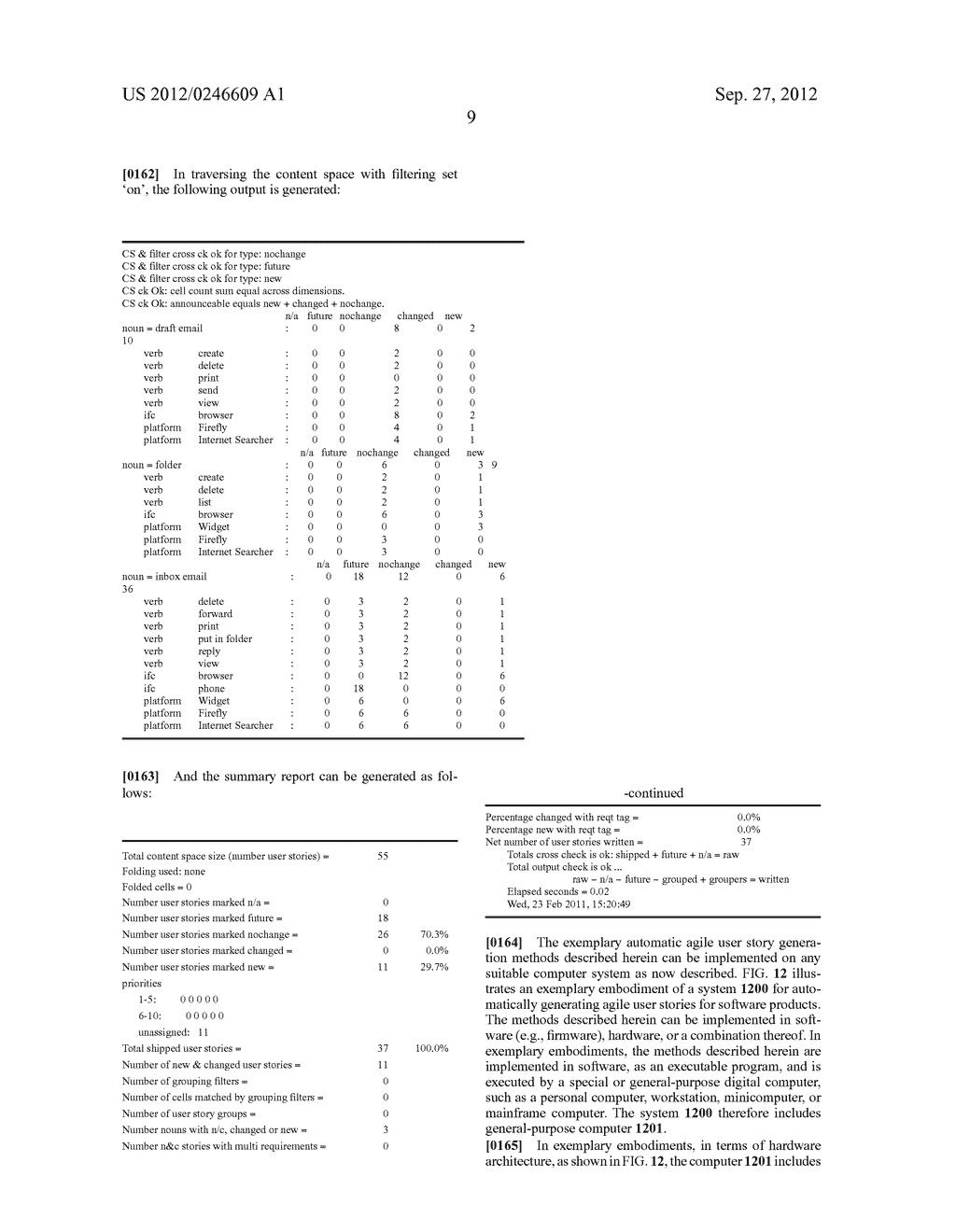 AUTOMATIC GENERATION OF  USER STORIES FOR SOFTWARE PRODUCTS VIA A PRODUCT     CONTENT SPACE - diagram, schematic, and image 22