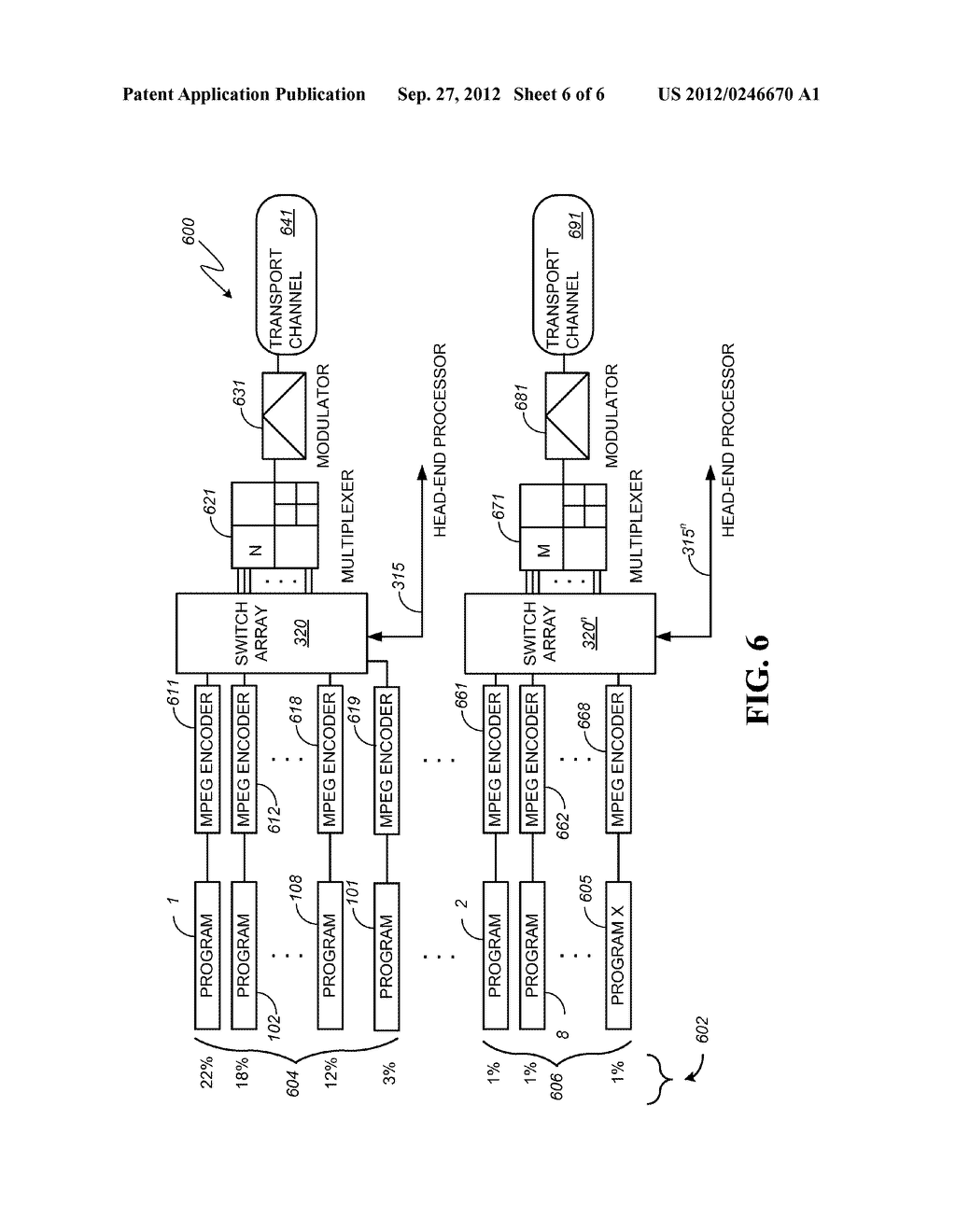 CONTENT DISTRIBUTION SYSTEM AND METHOD FOR OPTIMIZING MULTIPLEXED     TRANSPORT CHANNELS - diagram, schematic, and image 07