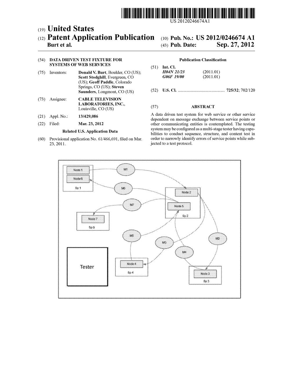 DATA DRIVEN TEST FIXTURE FOR SYSTEMS OF WEB SERVICES - diagram, schematic, and image 01