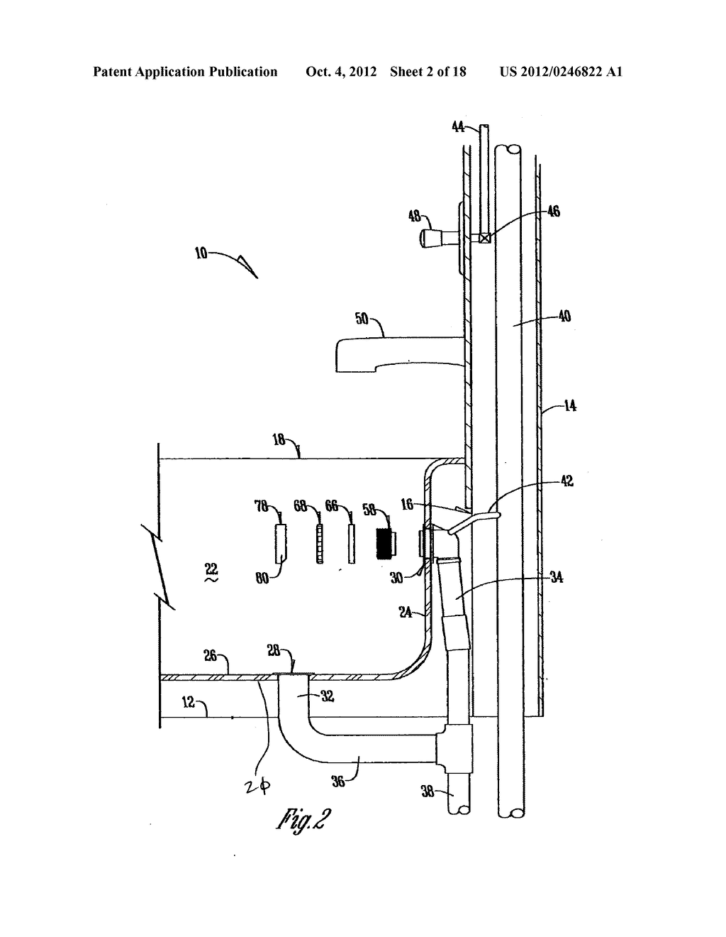 Overflow Assembly for Bathtubs and the Like - diagram, schematic, and image 03