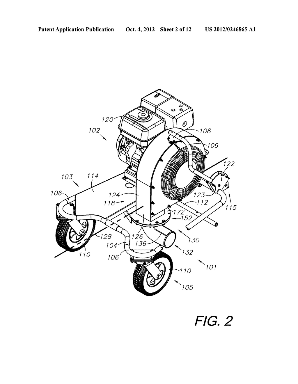 FRONT-MOUNTED-CENTRAL BLOWER DISCHARGE UNIT WITH MULTIDIRECTIONAL NOZZLE - diagram, schematic, and image 03