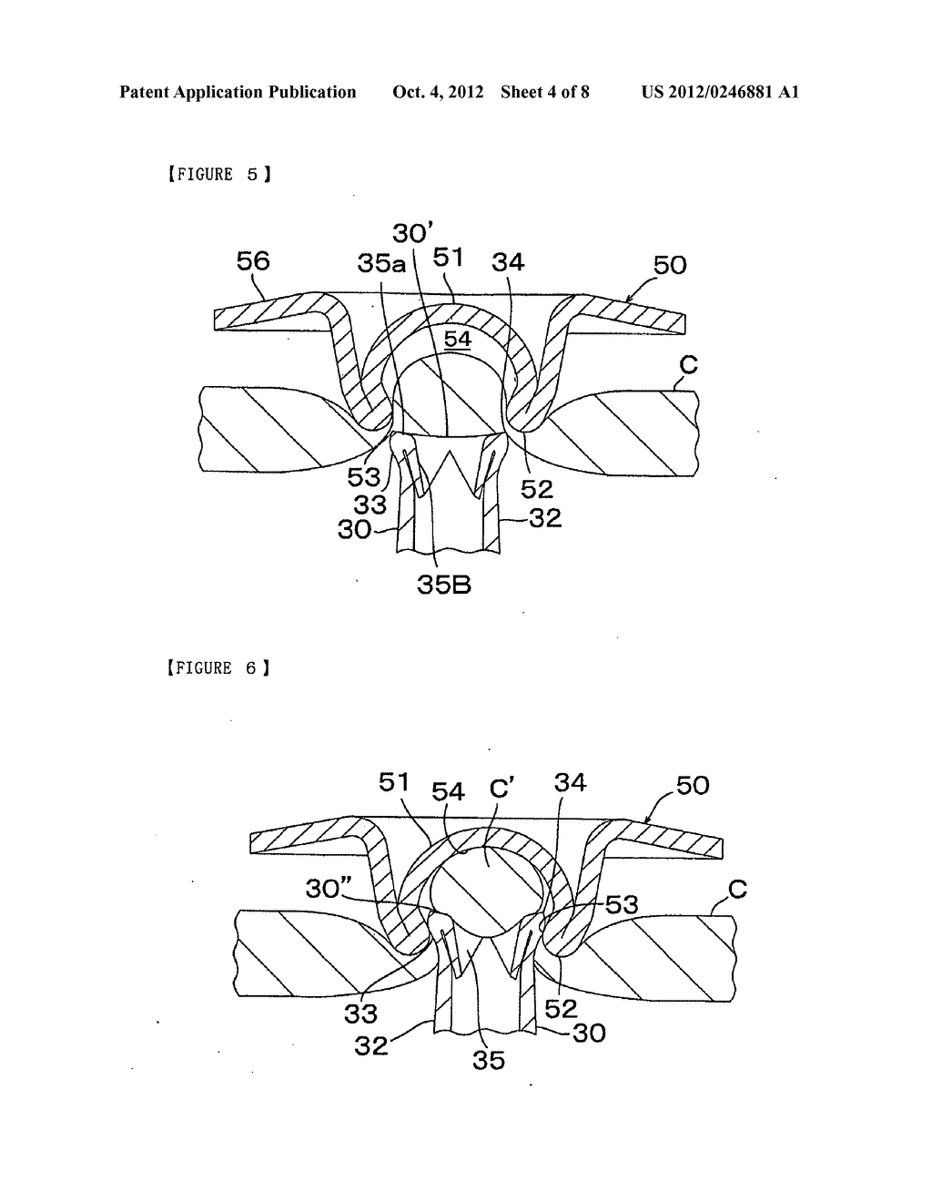 Button Fastener and Button Structure - diagram, schematic, and image 05