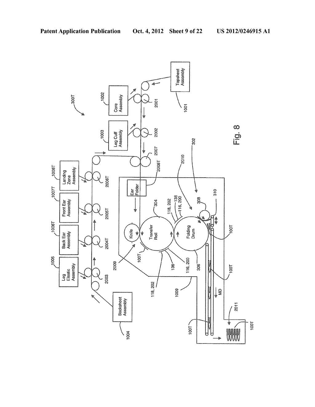 Converting System for Fabricating Taped Diapers and Pant Diapers - diagram, schematic, and image 10