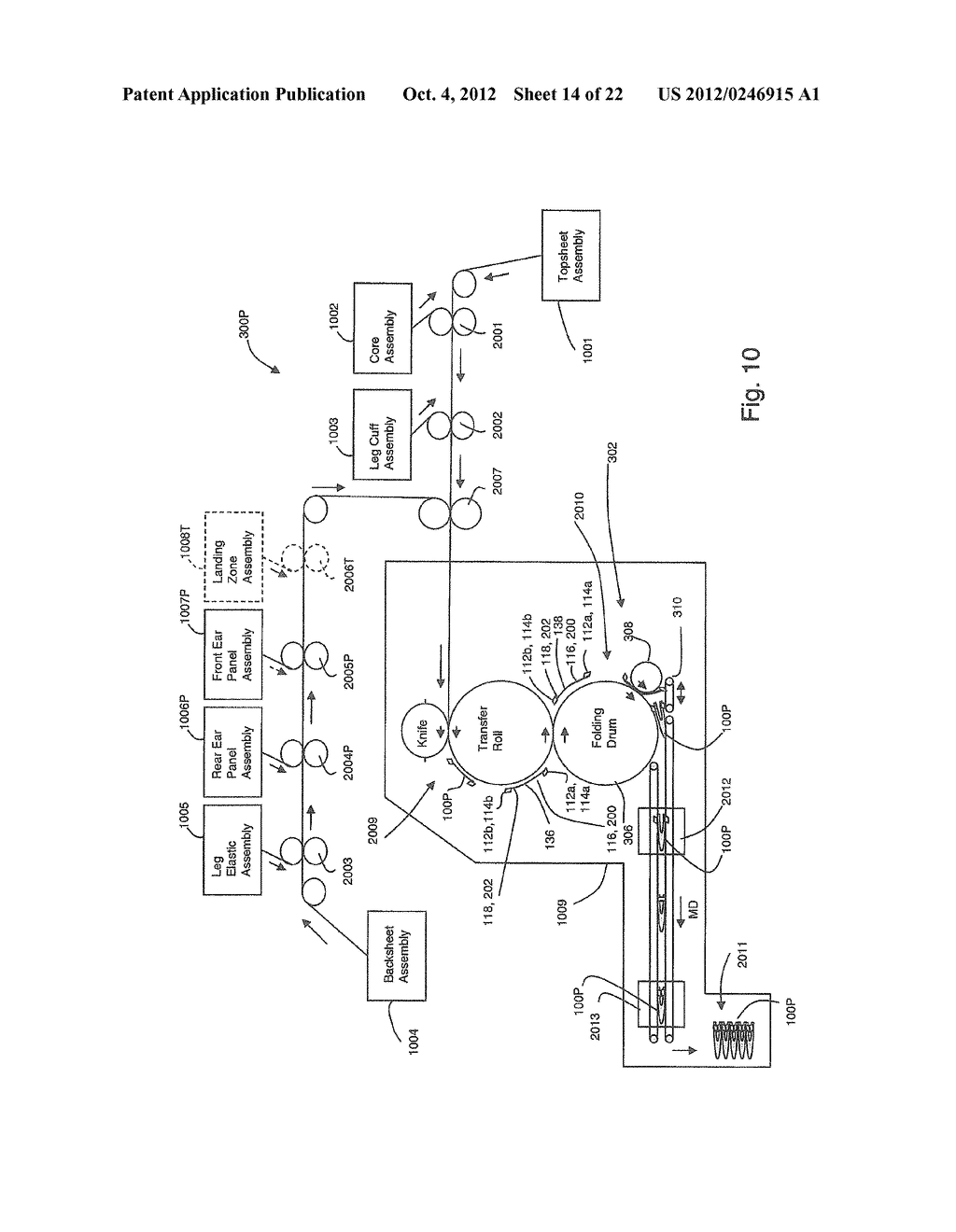 Converting System for Fabricating Taped Diapers and Pant Diapers - diagram, schematic, and image 15