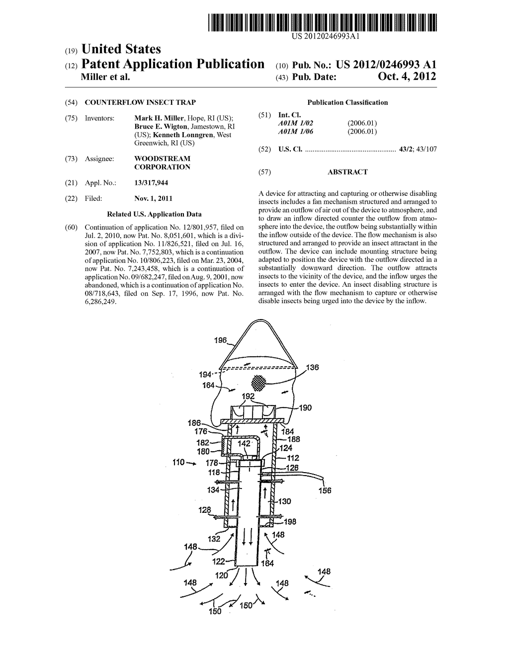 Counterflow insect trap - diagram, schematic, and image 01