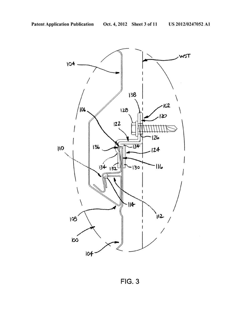 MOUNTING CLIP AND WALL PANEL ASSEMBLY AS WELL AS KIT AND METHOD - diagram, schematic, and image 04