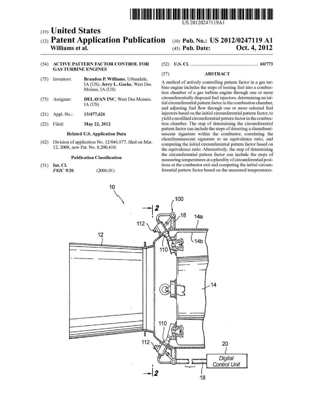 ACTIVE PATTERN FACTOR CONTROL FOR GAS TURBINE ENGINES - diagram, schematic, and image 01