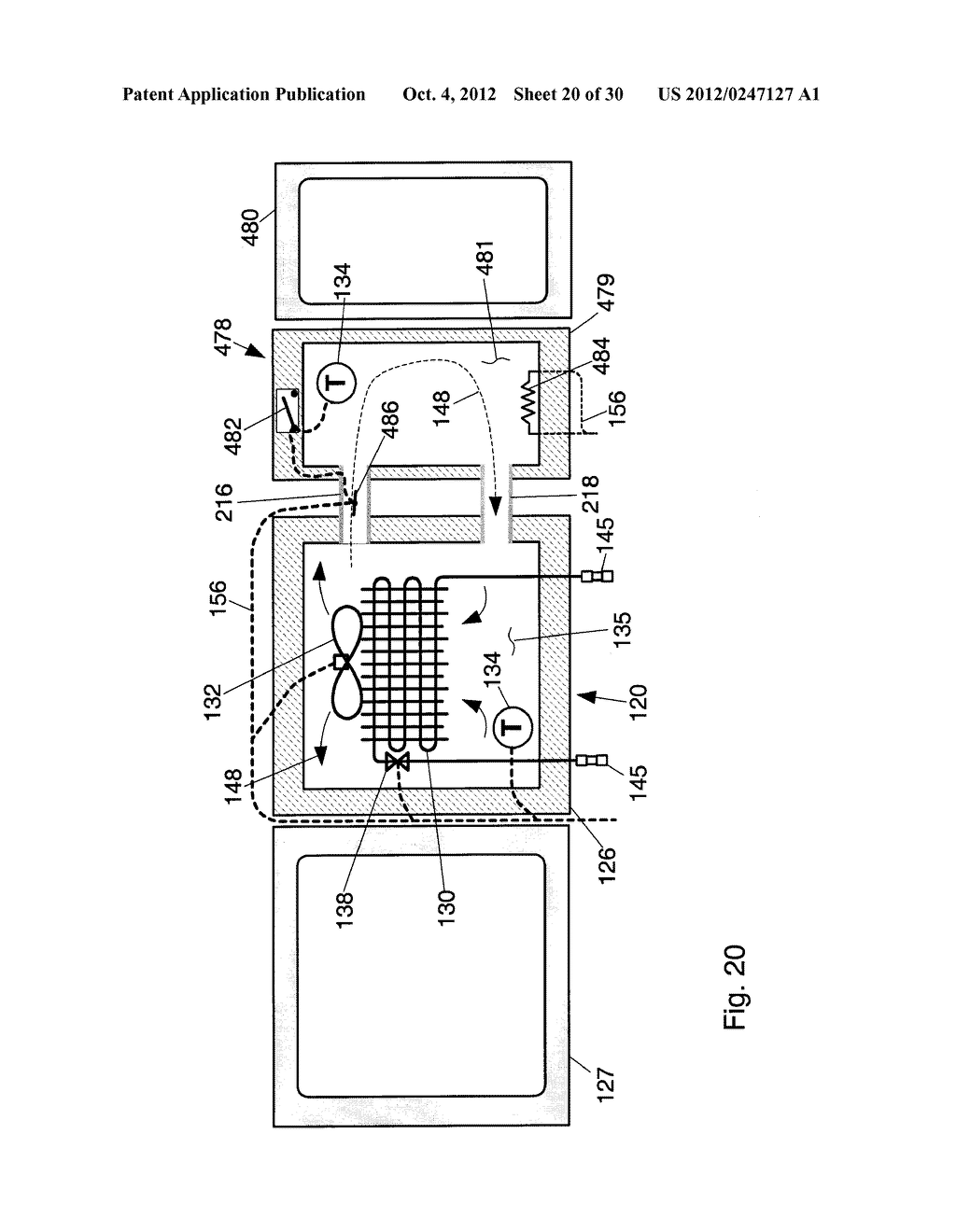 THERMAL CASCADE SYSTEM FOR DISTRIBUTED HOUSEHOLD REFRIGERATION SYSTEM - diagram, schematic, and image 21