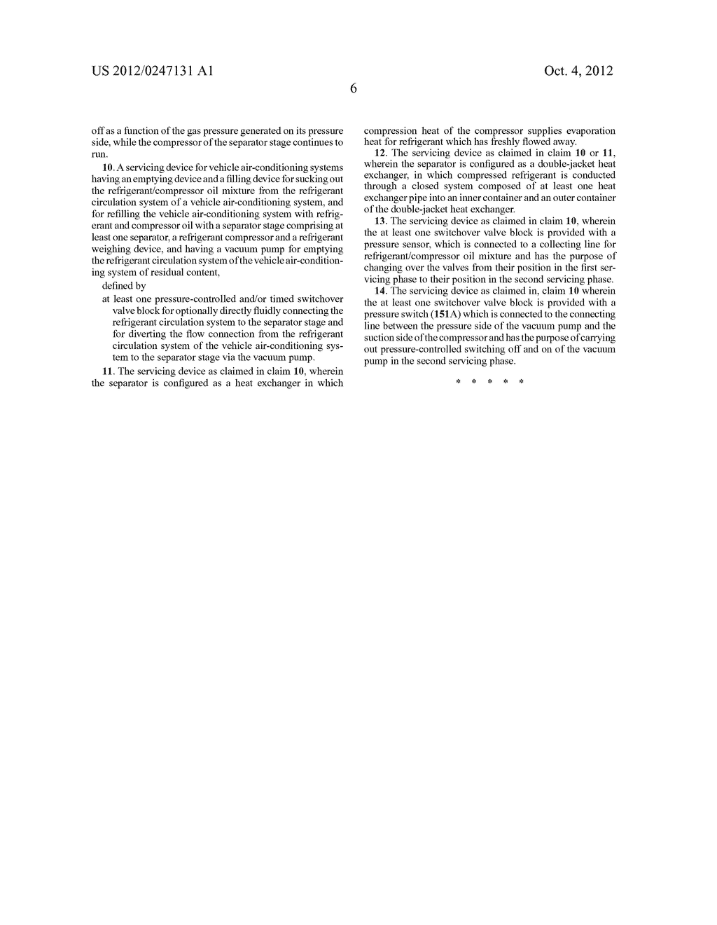 METHOD FOR MAINTAINING A VEHICLE AIR CONDITIONING UNIT AND SERVICE     APPARATUS THEREFOR - diagram, schematic, and image 09