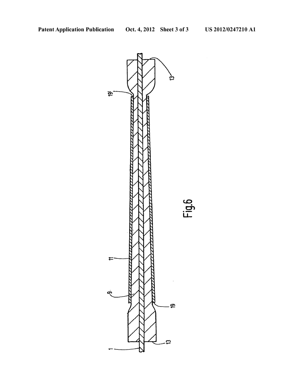 SYSTEM FOR DAMPING THE REFLECTION WAVE AT THE OPEN END OF A     MAGNETOSTRICTIVE SENSOR SYSTEM - diagram, schematic, and image 04