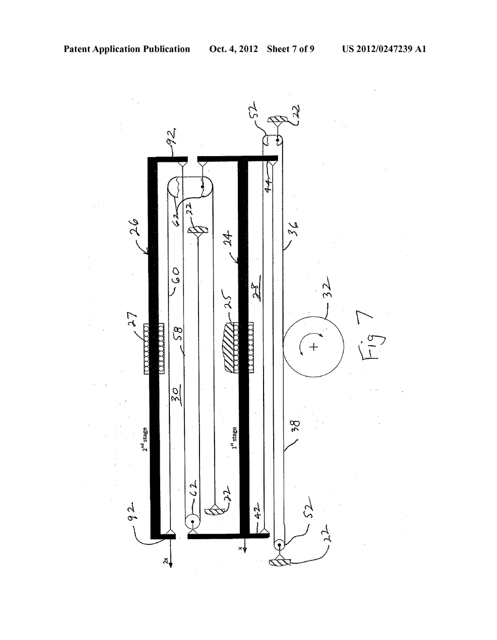 TELESCOPING MECHANISM AND METHOD OF EXTENDING AND RETRACTING A TELESCOPING     MECHANISM - diagram, schematic, and image 08