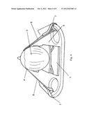 Adjustable head restraint system diagram and image