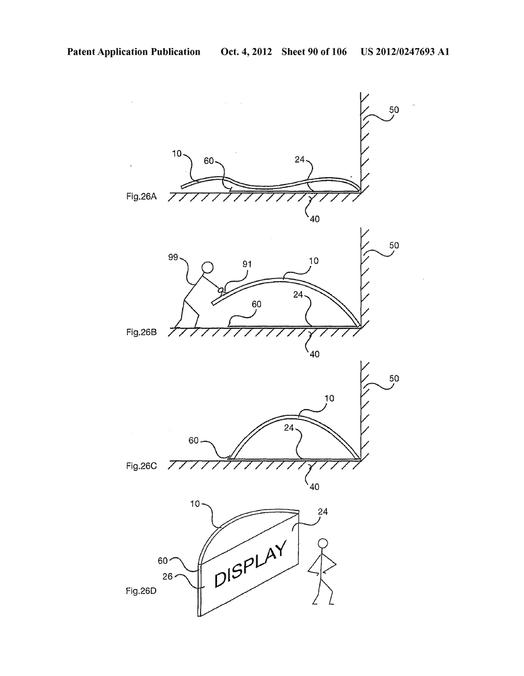 STRUCTURAL ASSEMBLY WITH A TIED, FLEXURALLY DEFORMED PANEL - diagram, schematic, and image 91