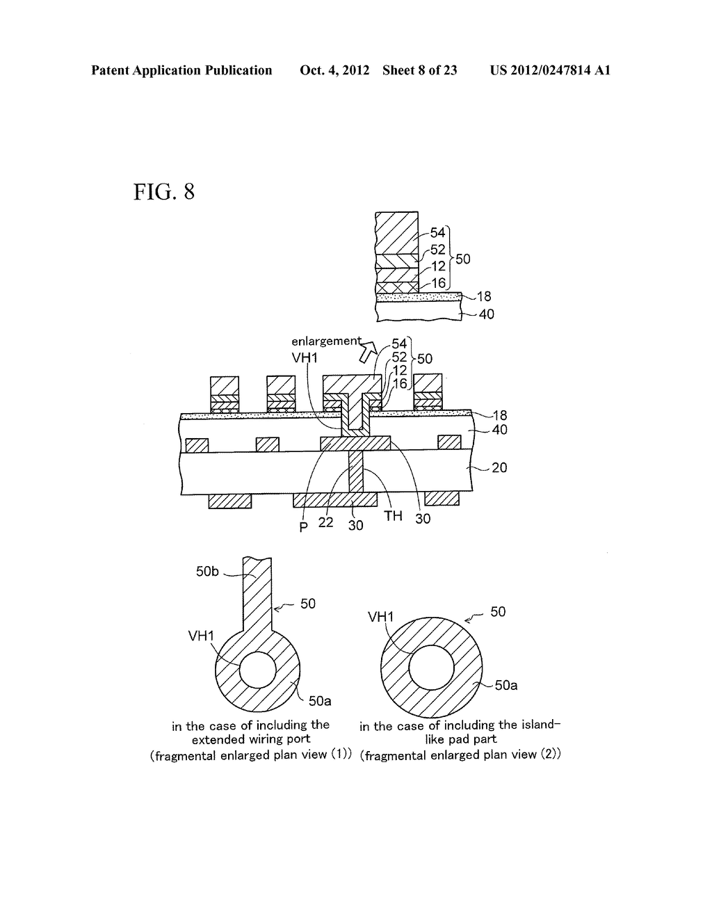 WIRING SUBSTRATE AND METHOD OF MANUFACTURING THE SAME - diagram, schematic, and image 09