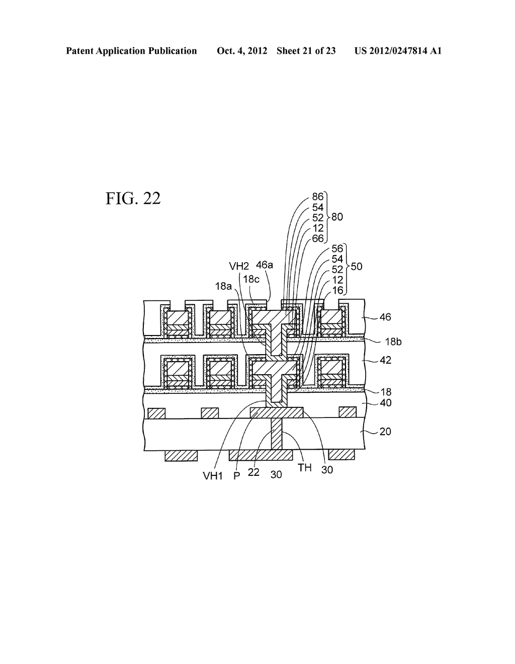 WIRING SUBSTRATE AND METHOD OF MANUFACTURING THE SAME - diagram, schematic, and image 22