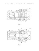 SOLENOID VALVE DEVICE, HYDRAULIC APPARATUS EQUIPPED WITH THE SOLENOID     VALVE DEVICE, AND HYDRAULIC POWER STEERING SYSTEM EQUIPPED WITH THE     HYDRAULIC APPARATUS diagram and image