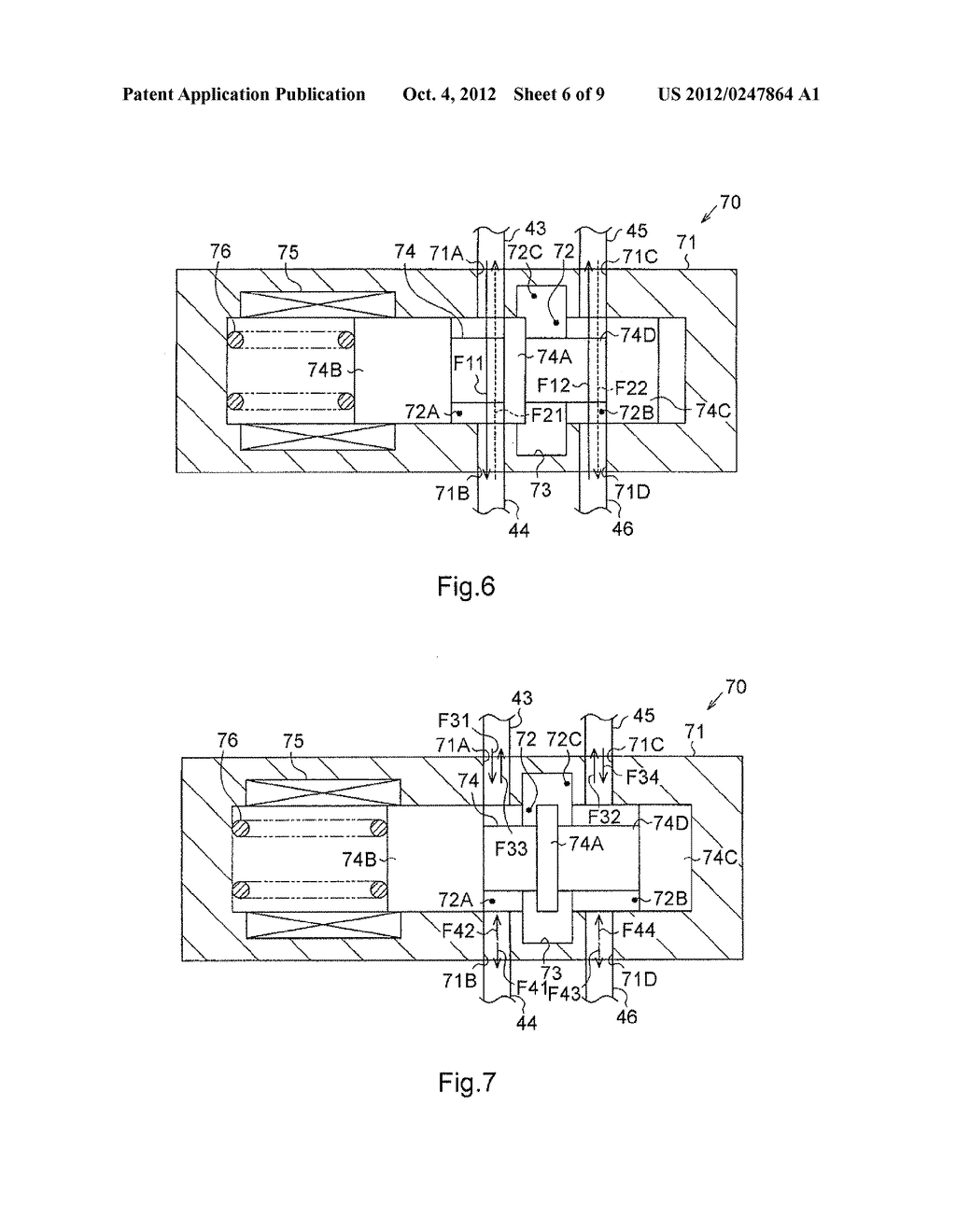 SOLENOID VALVE DEVICE, HYDRAULIC APPARATUS EQUIPPED WITH THE SOLENOID     VALVE DEVICE, AND HYDRAULIC POWER STEERING SYSTEM EQUIPPED WITH THE     HYDRAULIC APPARATUS - diagram, schematic, and image 07