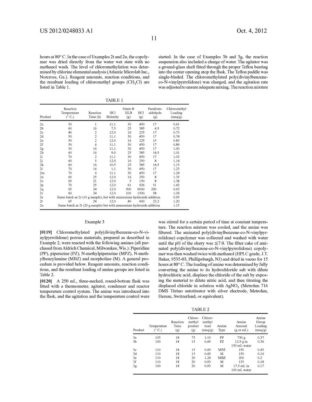 POROUS MATERIALS FOR SOLID PHASE EXTRACTION AND CHROMATOGRAPHY AND     PROCESSES FOR PREPARATION AND USE THEREOF - diagram, schematic, and image 14