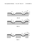 FORMING A MEMBRANE HAVING CURVED FEATURES diagram and image