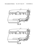 MEDICATION DISPENSING CABINET AND ASSOCIATED DRAWER ASSEMBLY HAVING     POCKETS WITH CONTROLLABLY OPENABLE LIDS diagram and image