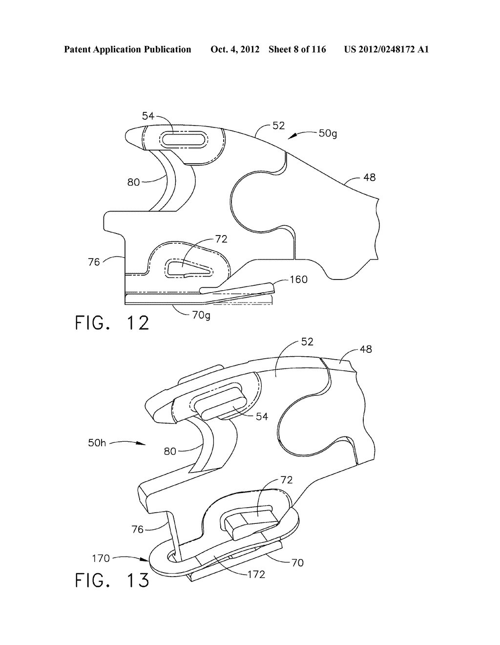 SURGICAL STAPLES HAVING ATTACHED DRIVERS ANS STAPLING INSTRUMENTS FOR     DEPLOYING TEH SAME - diagram, schematic, and image 09