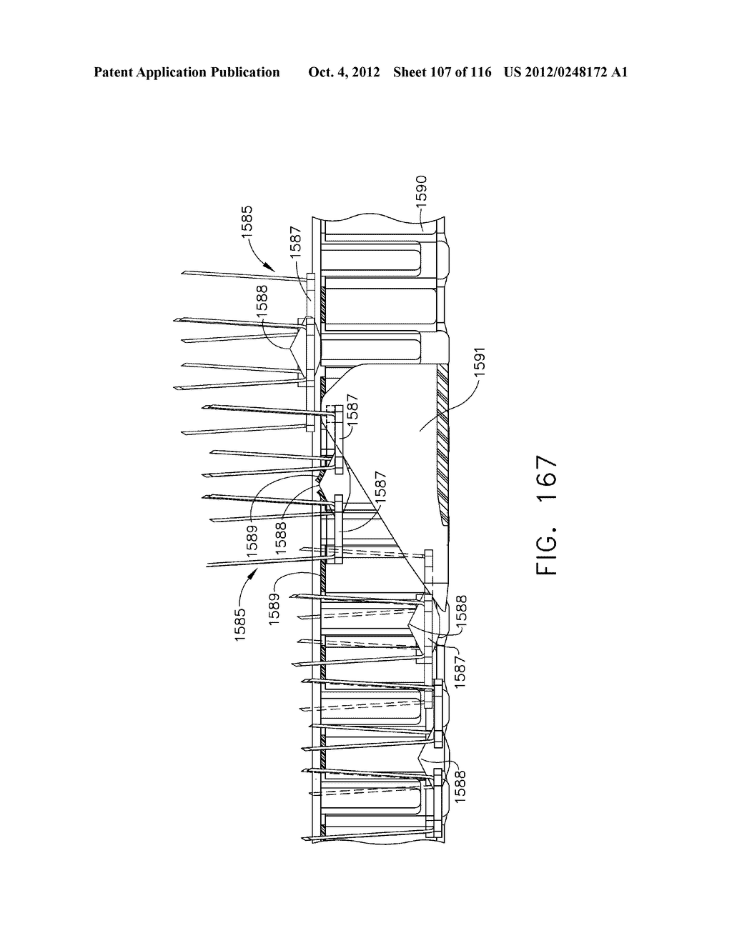 SURGICAL STAPLES HAVING ATTACHED DRIVERS ANS STAPLING INSTRUMENTS FOR     DEPLOYING TEH SAME - diagram, schematic, and image 108