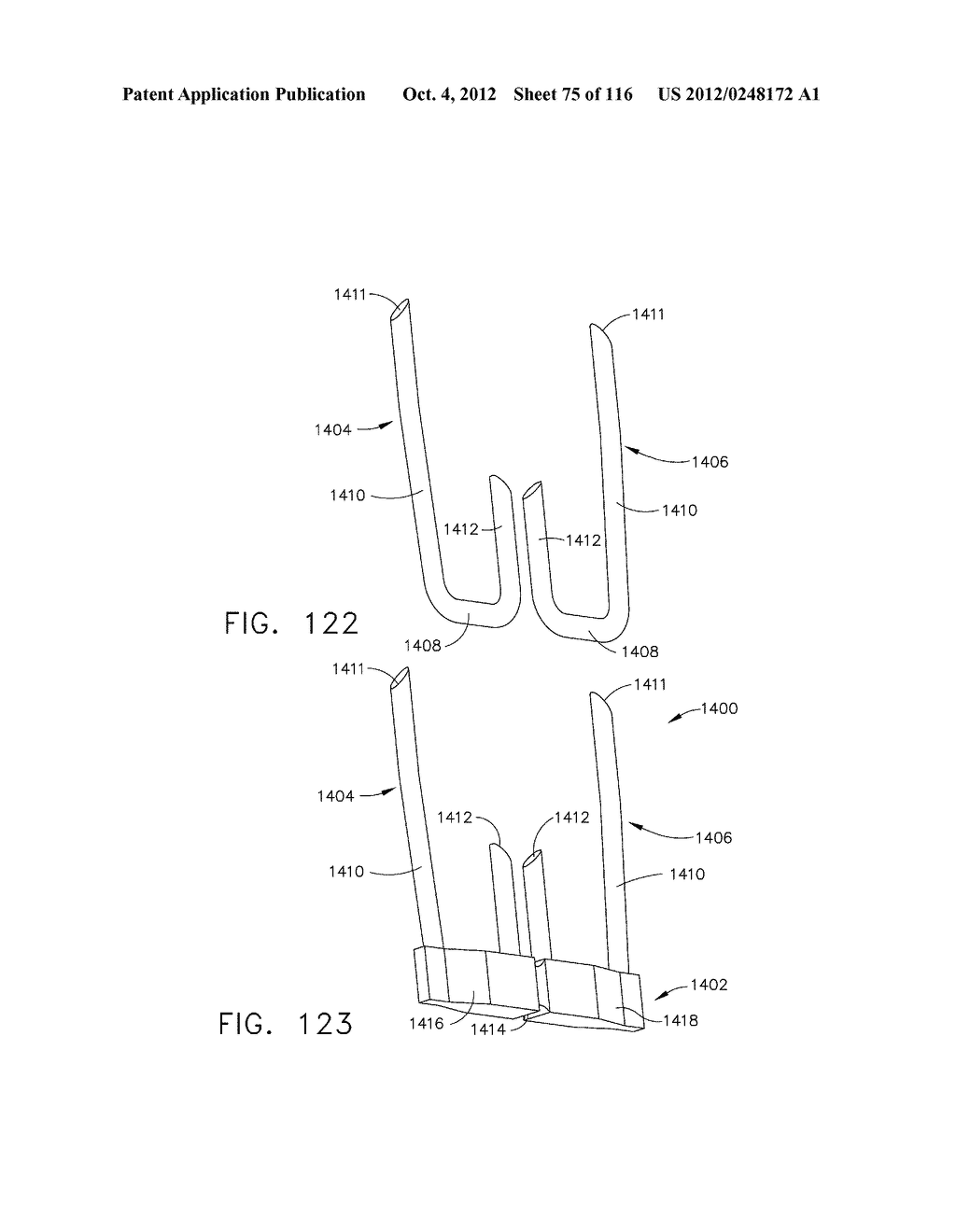 SURGICAL STAPLES HAVING ATTACHED DRIVERS ANS STAPLING INSTRUMENTS FOR     DEPLOYING TEH SAME - diagram, schematic, and image 76