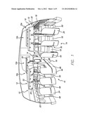 SEAT SHELL AND INTEGRATED OVERHEAD STORAGE BIN diagram and image