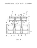 SEAT SHELL AND INTEGRATED OVERHEAD STORAGE BIN diagram and image