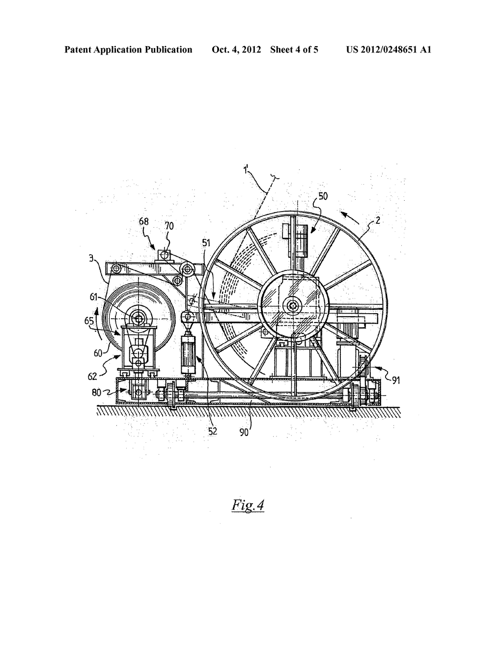 METHOD AND APPARATUS FOR CONTROLLING THE WINDING OF AN ELONGATED ELEMENT     ONTO A COLLECTION REEL WITH THE INTERPOSITION OF A SERVICE FABRIC - diagram, schematic, and image 05