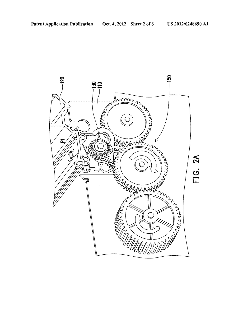 DEPINCHING MECHANISM FOR PAPER JAM REMOVAL IN PRINTER - diagram, schematic, and image 03